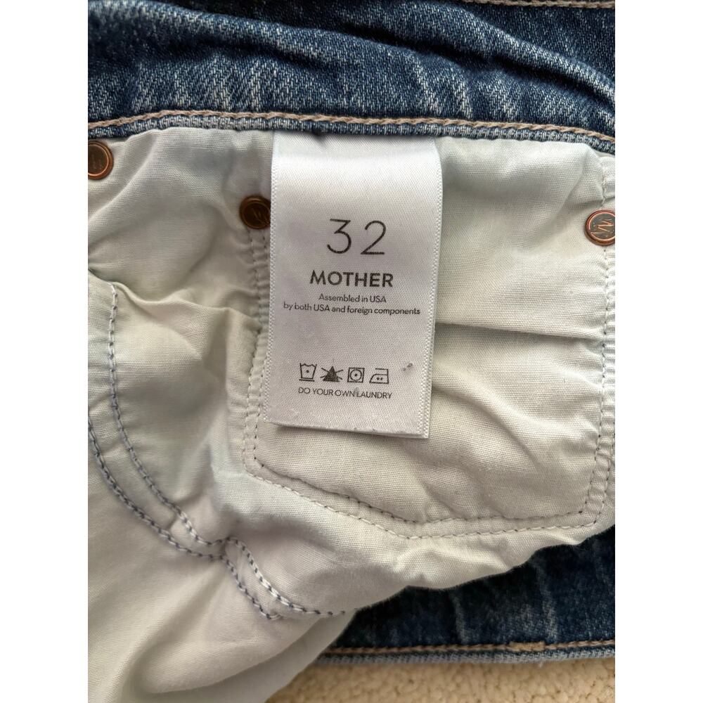 MOTHER The Ditcher Crop Hit The Ground Running Straight Leg Relaxed Fit Size 32 - Picture 8 of 8